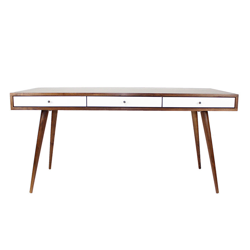 Mid Century Desk with Cord Management - JeremiahCollection - 1