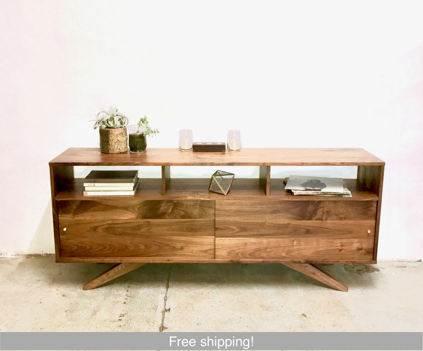 Divisadero Mid Century Media/Record Console Sideboard