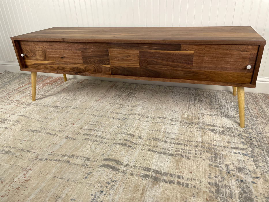 Low Walnut Mid Century Media Console Available now!